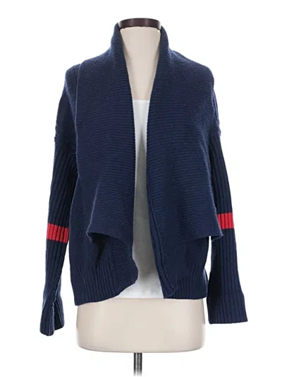 Pre-owned Nordstrom Signature Cashmere Cardigan Sweater In Blue