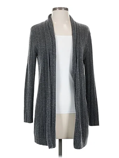 Pre-owned Nordstrom Signature Cashmere Cardigan Sweater In Gray
