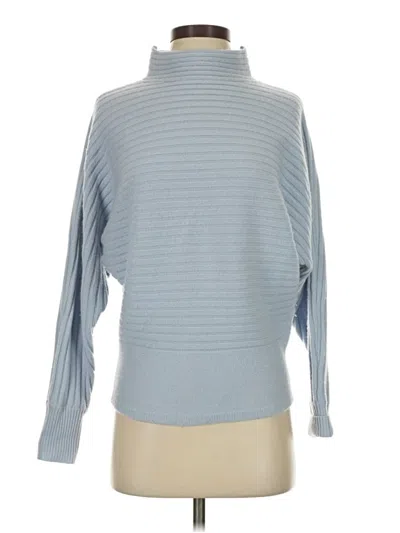 Pre-owned Nordstrom Signature Cashmere Pullover Sweater In Blue