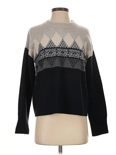 Pre-owned Nordstrom Signature Cashmere Pullover Sweater In Gray