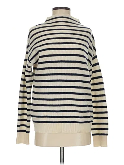 Pre-owned Nordstrom Signature Cashmere Pullover Sweater In Ivory