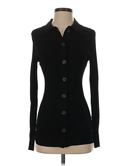 Pre-owned Nordstrom Signature Long Sleeve Button Down Shirt In Black