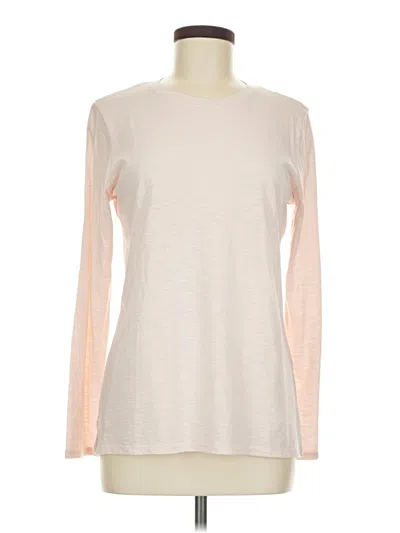Pre-owned Nordstrom Signature Long Sleeve T-shirt In Ivory