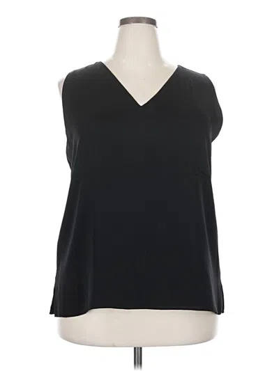 Pre-owned Nordstrom Signature Sleeveless Blouse In Black