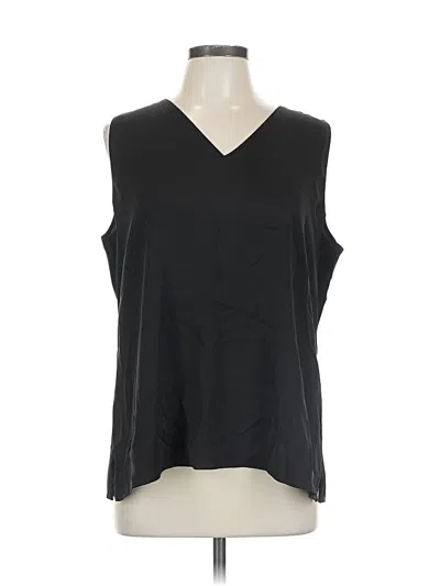 Pre-owned Nordstrom Signature Sleeveless T-shirt In Black