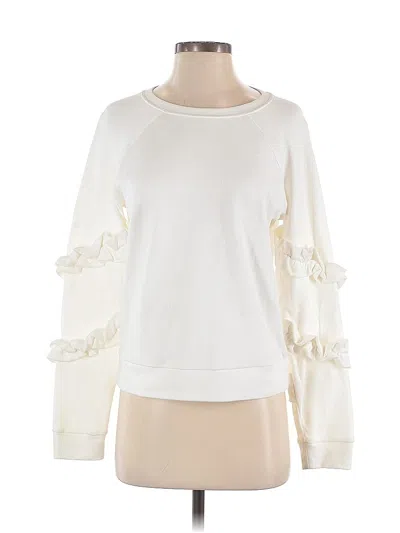 Pre-owned Nordstrom Signature Sweatshirt In White