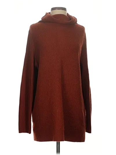 Pre-owned Nordstrom Signature Turtleneck Sweater In Brown