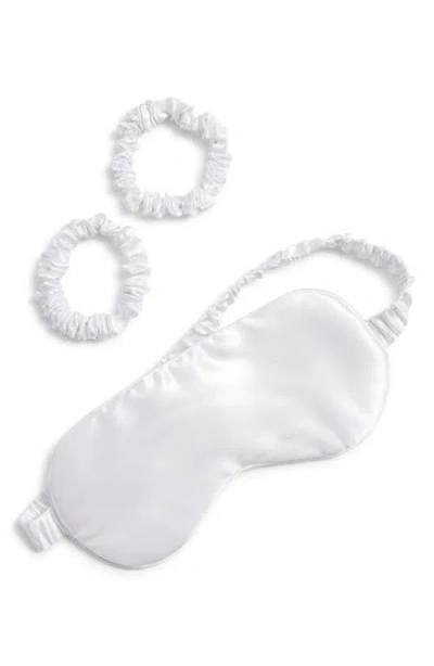 Nordstrom Silk Beauty Sleep Set In White