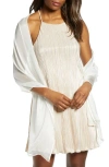 Nordstrom Silk Chiffon Wrap In White