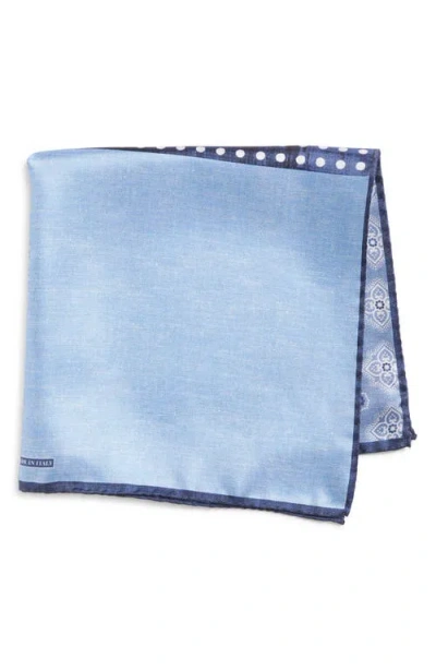Nordstrom Silk Pocket Square In Blue