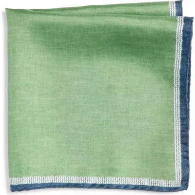 Nordstrom Silk Pocket Square In Green