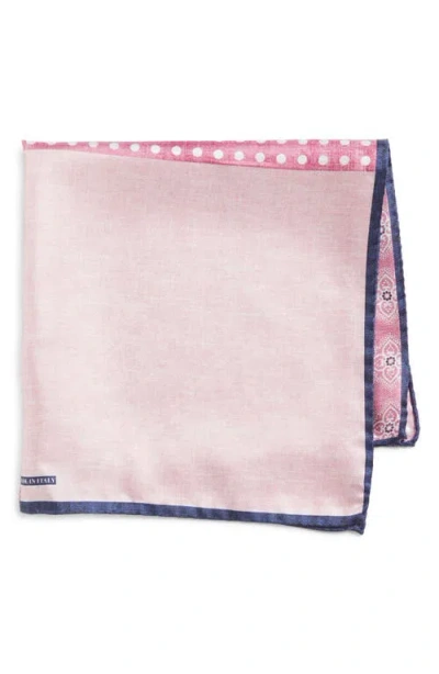 Nordstrom Silk Pocket Square In Pink