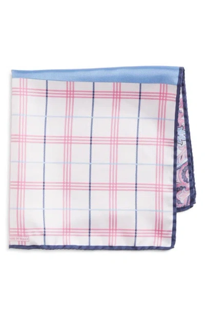 Nordstrom Silk Pocket Square In Pink
