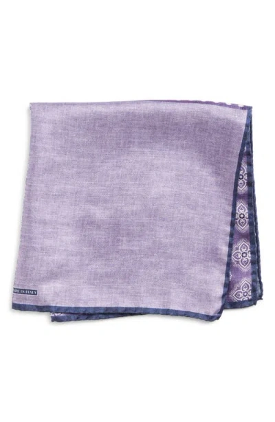 Nordstrom Silk Pocket Square In Purple