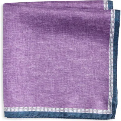 Nordstrom Silk Pocket Square In Purple