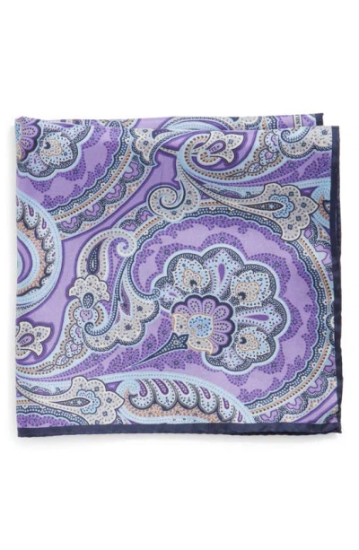 Nordstrom Silk Pocket Square In Purple