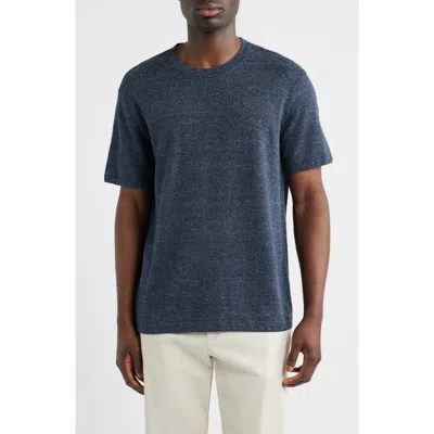 Nordstrom Silk Short Sleeve Sweater In Blue