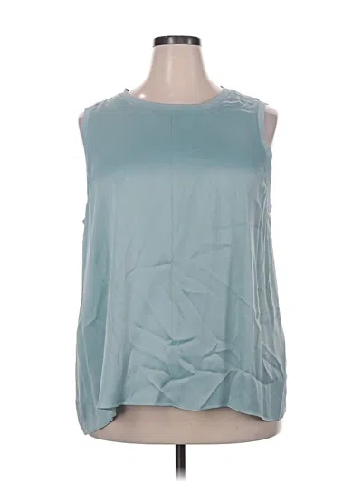 Pre-owned Nordstrom Sleeveless Blouse In Blue