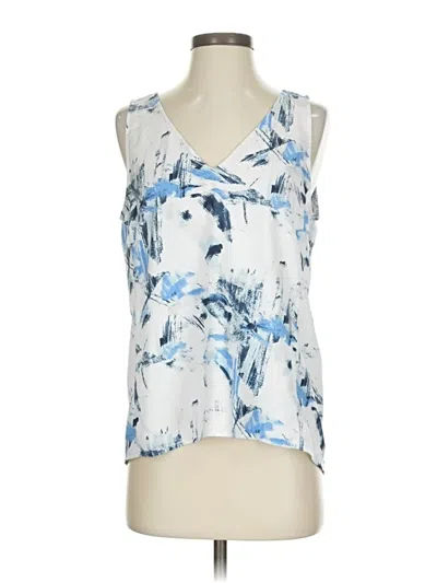 Pre-owned Nordstrom Sleeveless Blouse In Blue