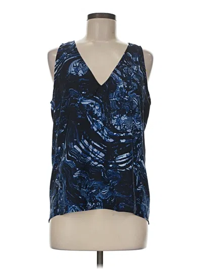 Pre-owned Nordstrom Sleeveless Blouse In Blue