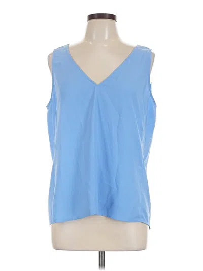 Pre-owned Nordstrom Sleeveless Blouse In Blue