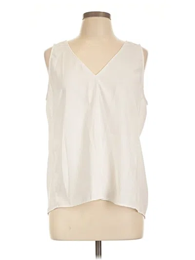 Pre-owned Nordstrom Sleeveless Blouse In Ivory