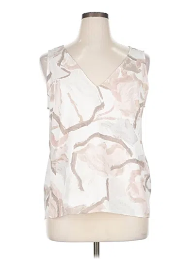 Pre-owned Nordstrom Sleeveless Blouse In Orange