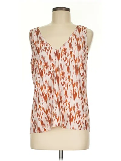 Pre-owned Nordstrom Sleeveless Blouse In Orange