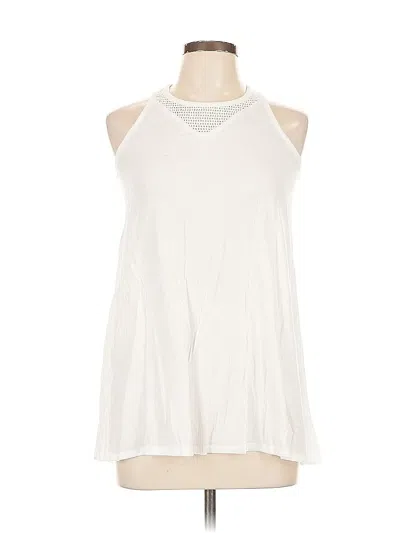 Pre-owned Nordstrom Sleeveless Blouse In White