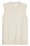 Nordstrom Sleeveless Cashmere Sweater In Beige Beach