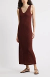 Nordstrom Sleeveless Open Stitch Maxi Sweater Dress