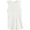 Nordstrom Sleeveless Satin Top In Ivory Tofu