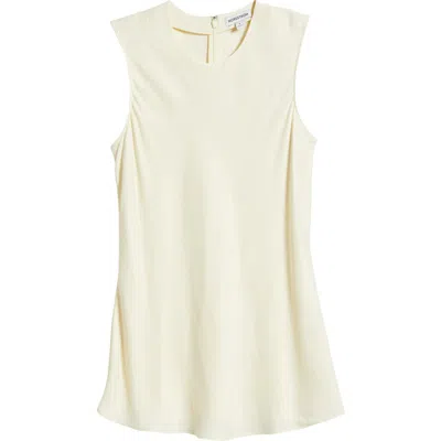 Nordstrom Sleeveless Satin Top In Yellow Pale