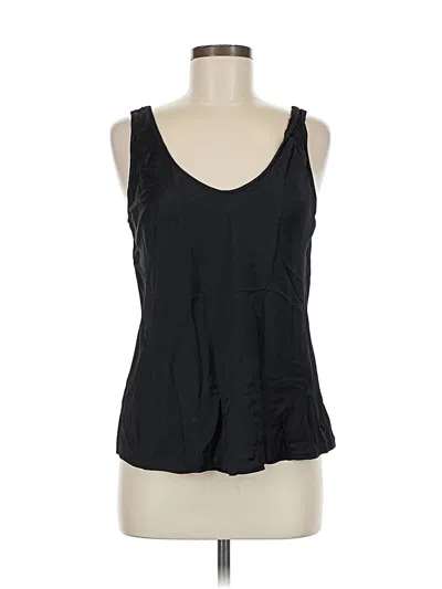 Pre-owned Nordstrom Sleeveless Top Black Scoop Neck Tops