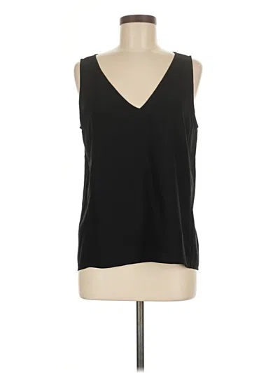 Pre-owned Nordstrom Sleeveless Top Black V Neck Tops