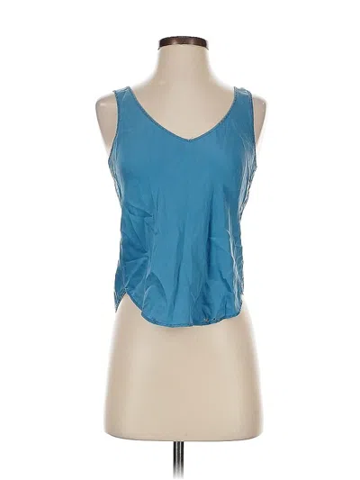 Pre-owned Nordstrom Sleeveless Top Blue Scoop Neck Tops