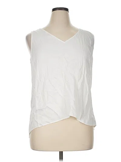 Pre-owned Nordstrom Sleeveless T-shirt In Ivory