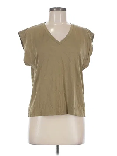Pre-owned Nordstrom Sleeveless T-shirt In Tan