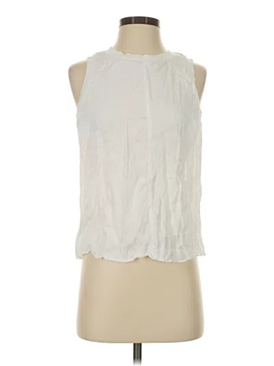 Pre-owned Nordstrom Sleeveless T-shirt In White