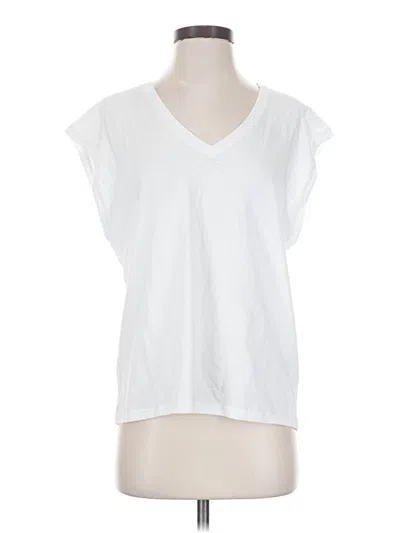 Pre-owned Nordstrom Sleeveless T-shirt In White