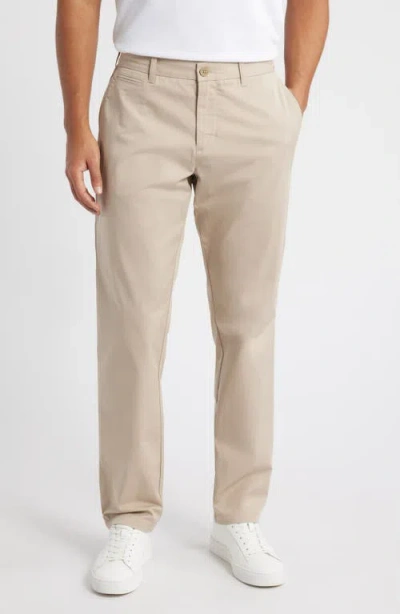 Nordstrom Slim Cotton Stretch Twill Chinos In Tan Cobblestone