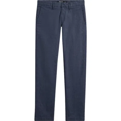 Nordstrom Slim Fit Coolmax® Flat Front Performance Chinos In Blue