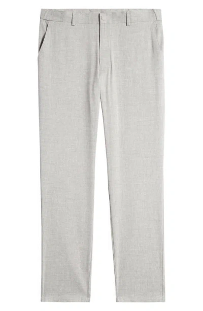 Nordstrom Slim Fit Stretch Linen Blend Chino Pants In Grey Ultimate