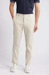 Nordstrom Slim Fit Stretch Linen Blend Chino Pants In Tan Desert