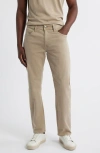 Nordstrom Slim Straight Leg Stretch Wool 5-pocket Pants In Neutral