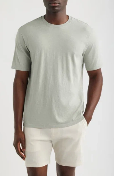 Nordstrom Slub Cotton Crewneck T-shirt In Gray