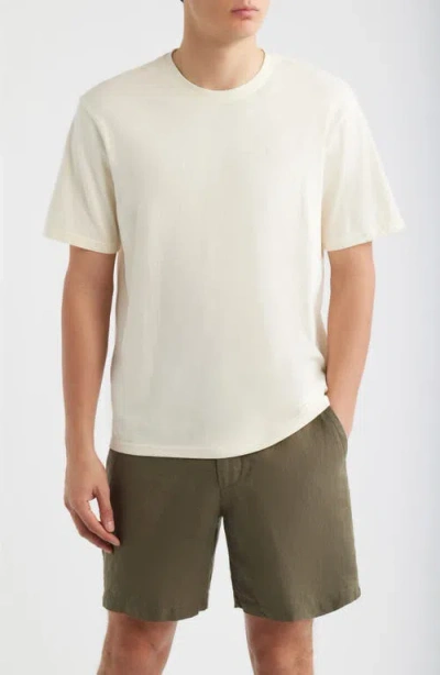 Nordstrom Slub Cotton Crewneck T-shirt In White