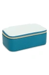 Nordstrom Small Rectangular Jewelry Box In Teal Tonal