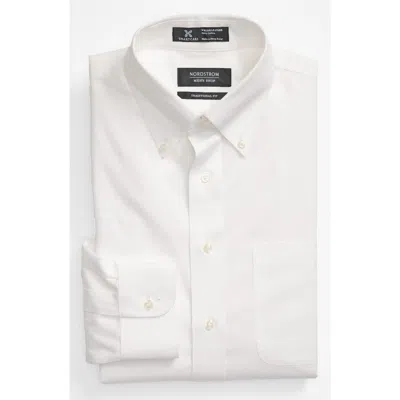 Nordstrom Smartcare™ Traditional Fit Pinpoint Dress Shirt In White