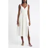 Nordstrom Smocked Bodice Sleeveless Midi Dress